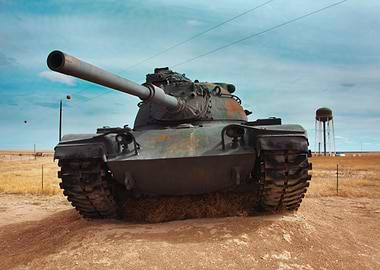 Abandoned Tank in a Field