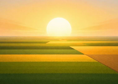 Sunrise Over Geometric Fields