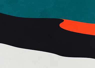 Abstract Landscape with Bold Colors