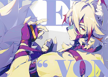 Anime Wolf Character Tying Straps