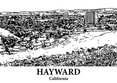 Hayward California Skyline