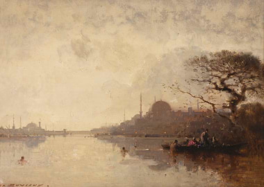 Ottoman Cityscape on the Water