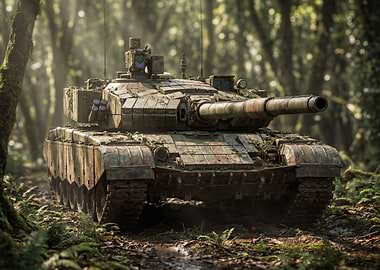 Tank in a Forest