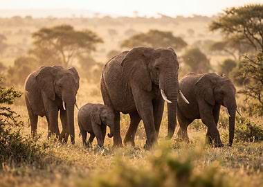 Elephants in the Savannah