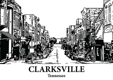 Clarksville Tennessee Streetscape