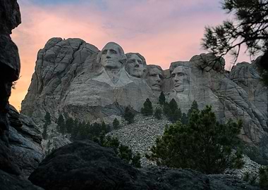 Mount Rushmore at Sunset