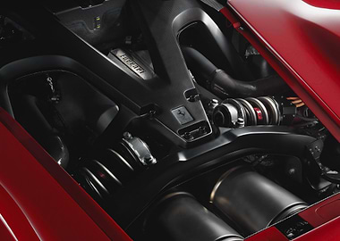 Ferrari Engine Bay Detail