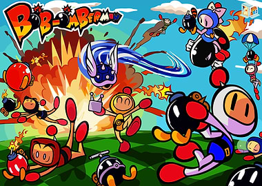 Bomberman Characters in Action