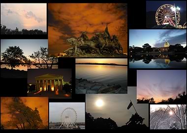 Collage of Landmarks and Landscapes
