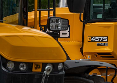 Yellow JCB Construction Vehicles