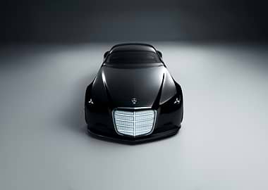 Black Concept Car Front View