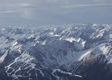 View of the Alps from Zugspitze