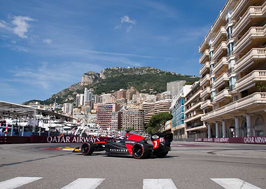 Formula 3 Car on Monaco Street Circuit