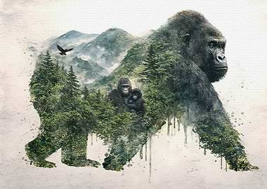 Gorilla Keeper of the Wild Horizon