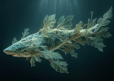 Shark with Leafy Appendages