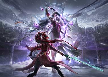 Fantasy Battle Scene