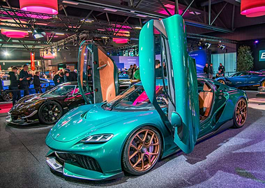 Exotic Sports Cars at Auto Show