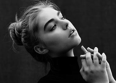 Black and White Portrait of a jade weber