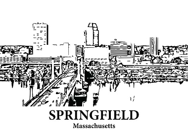 Springfield Massachusetts Skyline