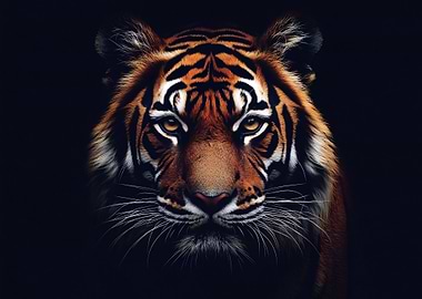 Close-up Tiger Portrait