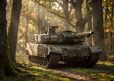 Tank in a Forest