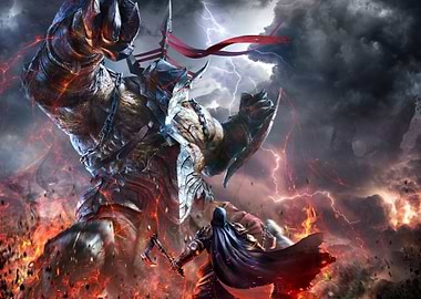 Epic Fantasy Battle Scene