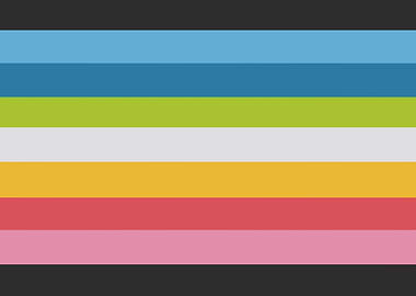 Striped Flag with Multiple Colors