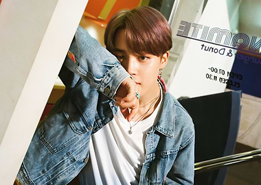 Jimin in Denim Jacket