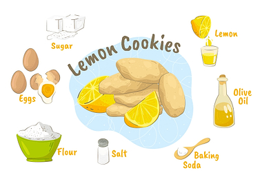 Lemon Cookies Ingredients