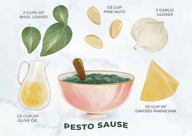 Pesto Sauce Ingredients