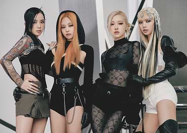 BLACKPINK poses in stylish outfits