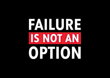 Failure is not an option text art