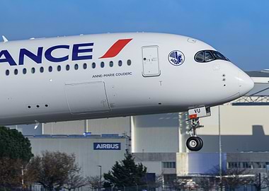 Air France Airbus A350 Landing in Toulouse