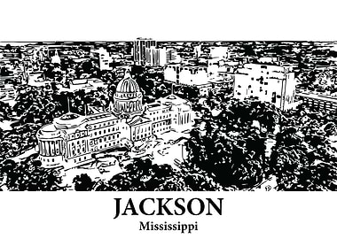 Jackson Mississippi Skyline