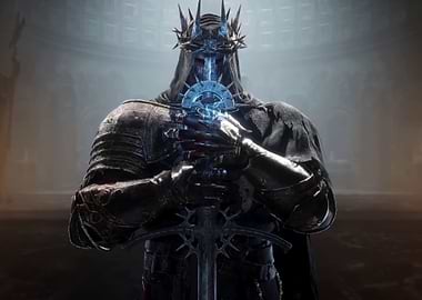 Dark King with Glowing Sword