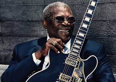 B.B. King with his guitar