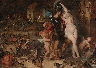 Mars and Venus with Cupid