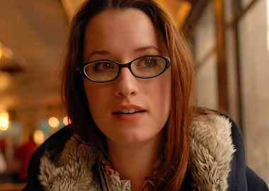 ingrid michaelson with Glasses Wearing Fur-Lined Jacket