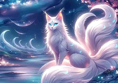 Magical White Fox Spirit