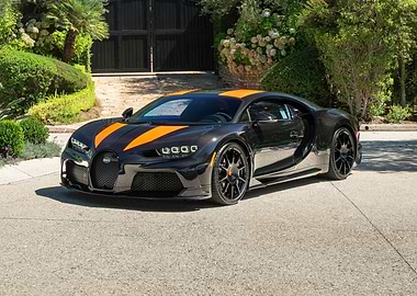 Bugatti Chiron Super Sport 300+ Orange Stripes