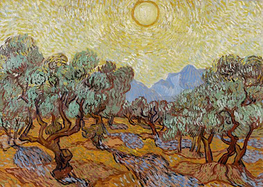 Vincent van Gogh's Olive Trees (1889)