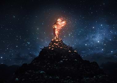 Gabimaru's Ascent on the Pile of Skulls