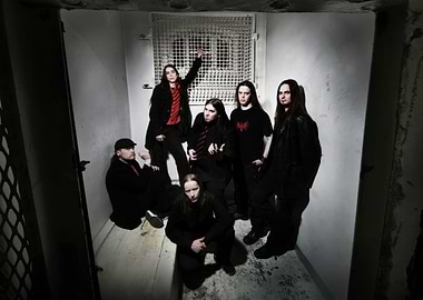 celesty Gothic Band Posing in a Cell