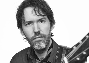 Black and White Portrait of dave rawlings