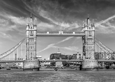 Monochrome Tower Bridge London