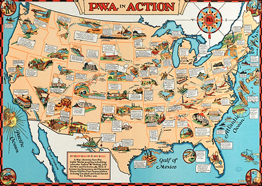 PWA in Action Map of the USA