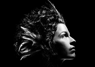 jesca hoop with Feathers in Hair