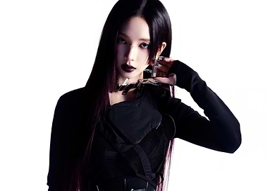 Goth Idol with Dark Makeup aespa
