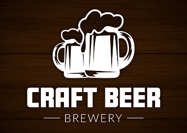 Craft Beer Brewery Logo Sign