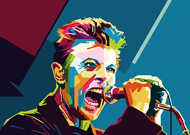 David Bowie Pop Art Portrait